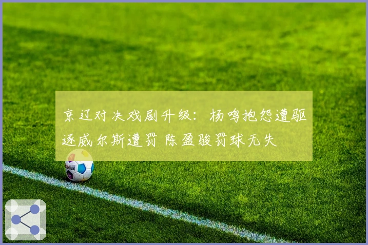 京辽对决戏剧升级：杨鸣抱怨遭驱逐威尔斯遭罚 陈盈骏罚球无失